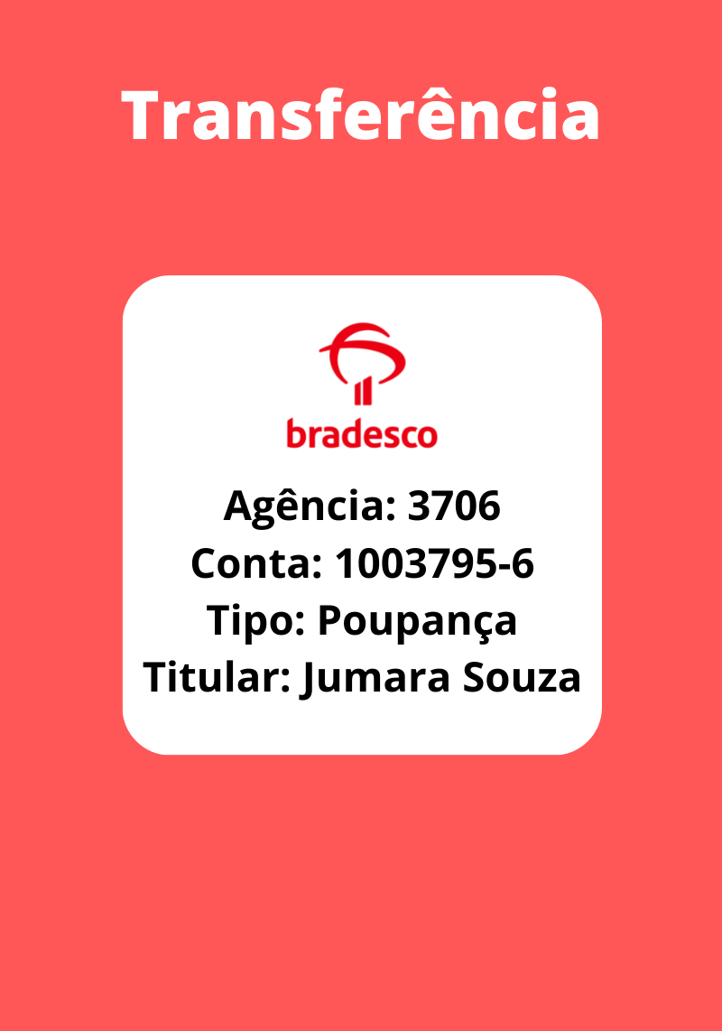 Card com QR Code para pagamento por Transferência